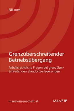 Abbildung von Niksova | Grenzüberschreitender Betriebsübergang | 1. Auflage | 2014 | beck-shop.de