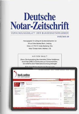 Abbildung von DNotZ • Deutsche Notar-Zeitschrift | 117. Auflage | 2025 | beck-shop.de