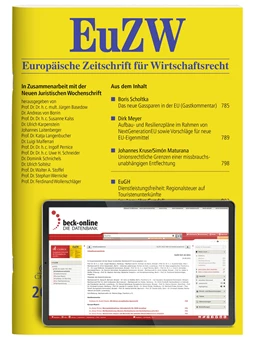 Abbildung von EuZW • Europäische Zeitschrift für Wirtschaftsrecht | 29. Auflage | 2025 | beck-shop.de