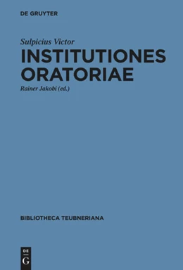 Abbildung von Jakobi | Institutiones oratoriae | 1. Auflage | 2026 | beck-shop.de