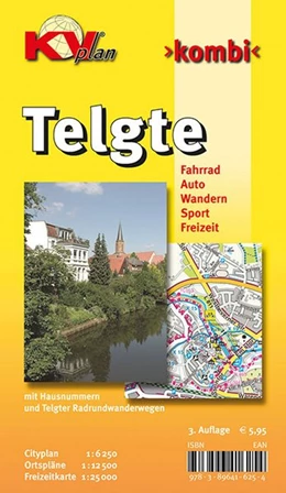 Abbildung von Telgte, KVplan, Radkarte/Freizeitkarte/Stadtplan, 1:25.000 / 1:12.500 / 1:6.250 | 3. Auflage | 2014 | beck-shop.de