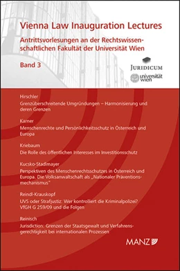 Abbildung von Hirschler / Karner | Antrittsvorlesungen an der Rechtswissen- schaftlichen Fakultät der Universität Wien | 1. Auflage | 2014 | 3 | beck-shop.de