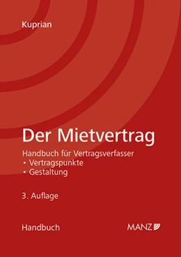 Abbildung von Kuprian | Der Mietvertrag | 3. Auflage | 2014 | beck-shop.de