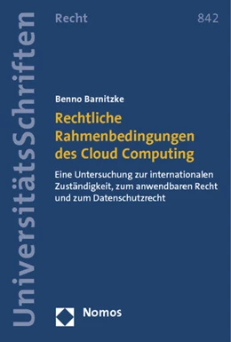 Abbildung von Barnitzke | Rechtliche Rahmenbedingungen des Cloud Computing | 1. Auflage | 2014 | 842 | beck-shop.de