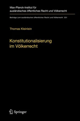 Abbildung von Kleinlein | Konstitutionalisierung im Völkerrecht | 1. Auflage | 2011 | beck-shop.de