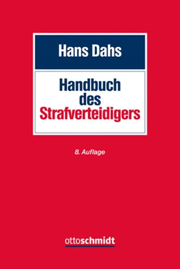 Abbildung von Dahs | Handbuch des Strafverteidigers | 8. Auflage | 2015 | beck-shop.de