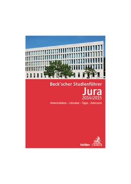 Abbildung von Beck'scher Studienführer Jura Wintersemester 2014/2015 | 1. Auflage | 2014 | beck-shop.de