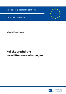 Abbildung von Lasson | Kollektivrechtliche Investitionsvereinbarungen | 1. Auflage | 2014 | 5639 | beck-shop.de