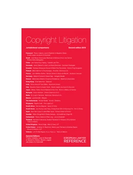 Abbildung von Calame / Sterpi | Copyright Litigation | 2. Auflage | 2014 | beck-shop.de