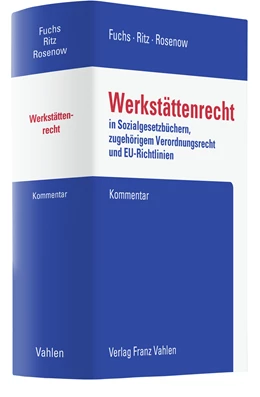 Abbildung von Fuchs / Ritz | Werkstättenrecht | 1. Auflage | 2026 | beck-shop.de