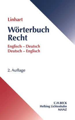 Abbildung von Linhart | Wörterbuch Recht | 2. Auflage | 2017 | beck-shop.de