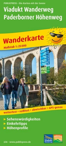 Abbildung von Wanderkarte Viadukt Wanderweg, Paderborner Höhenweg 1 : 25 000 | 1. Auflage | 2014 | beck-shop.de