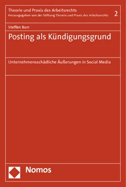 Abbildung von Burr | Posting als Kündigungsgrund | 1. Auflage | 2014 | 2 | beck-shop.de