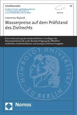 Abbildung von Rajczak | Wasserpreise auf dem Prüfstand des Zivilrechts | 1. Auflage | 2014 | 53 | beck-shop.de