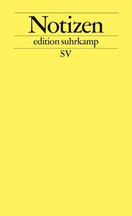 Abbildung von Notizbuch edition suhrkamp gelb | 8. Auflage | 2015 | beck-shop.de