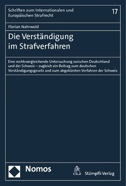 Abbildung von Nahrwold | Die Verständigung im Strafverfahren | 1. Auflage | 2014 | 17 | beck-shop.de