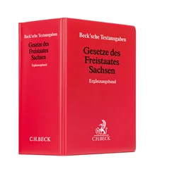 Abbildung von Gesetze des Freistaates Sachsen Ergänzungsband | 18. Auflage | 2024 | beck-shop.de