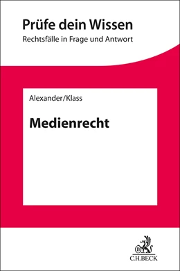 Abbildung von Alexander / Klass | Medienrecht | 1. Auflage | 2026 | beck-shop.de