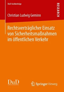 Abbildung von Geminn | Rechtsverträglicher Einsatz von Sicherheitsmaßnahmen im öffentlichen Verkehr | 1. Auflage | 2014 | beck-shop.de