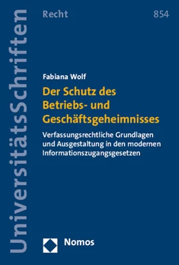 Abbildung von Wolf | Der Schutz des Betriebs- und Geschäftsgeheimnisses | 1. Auflage | 2015 | 854 | beck-shop.de