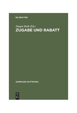 Abbildung von Gloy | Zugabe und Rabatt | 1. Auflage | 1973 | beck-shop.de