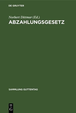 Abbildung von Abzahlungsgesetz | 6. Auflage | 1971 | beck-shop.de