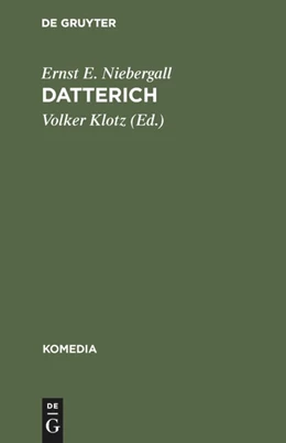 Abbildung von Niebergall / Klotz | Datterich | 1. Auflage | 1963 | 3 | beck-shop.de