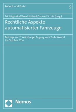 Abbildung von Hilgendorf / Hötitzsch | Rechtliche Aspekte automatisierter Fahrzeuge | 1. Auflage | 2015 | 5 | beck-shop.de