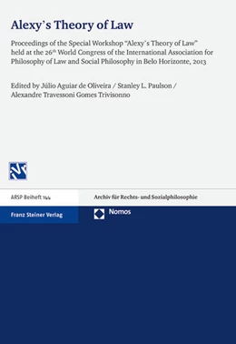 Abbildung von de Oliveira / Paulson | Alexy's Theory of Law | 1. Auflage | 2015 | 144 | beck-shop.de