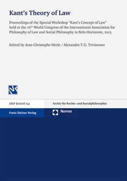Abbildung von Merle / Travessoni Gomes Trivisonno | Kant's Theory of Law | 1. Auflage | 2015 | 143 | beck-shop.de