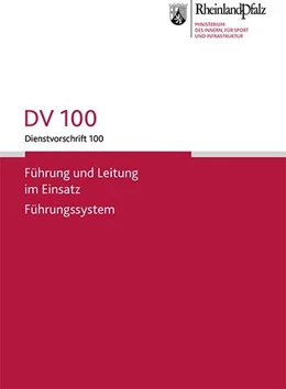 Abbildung von DV 100 Dienstvorschrift 100 | 1. Auflage | 2013 | beck-shop.de