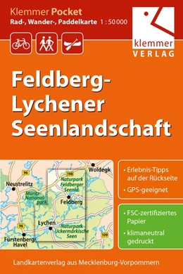 Abbildung von Kuhlmann / Klemmer | Feldberg - Lychener Seenlandschaft 1 : 50 000 Rad-, Wander- und Paddelkarte | 2. Auflage | 2015 | beck-shop.de