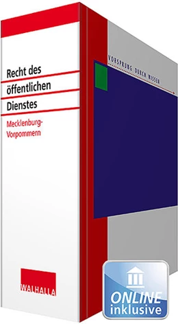 Abbildung von Wallhalla Fachredaktion | Recht des öffentlichen Dienstes Mecklenburg-Vorpommern • mit Aktualisierungsservice | 1. Auflage | 2025 | beck-shop.de