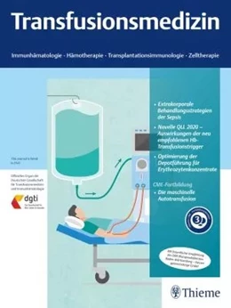 Abbildung von Transfusionsmedizin | 8. Auflage | 2025 | beck-shop.de