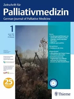Abbildung von Zeitschrift für Palliativmedizin | 19. Auflage | 2025 | beck-shop.de