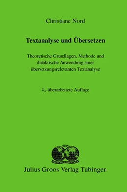 Abbildung von Nord | Textanalyse und Übersetzen | 4. Auflage | 2020 | beck-shop.de