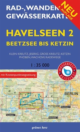 Abbildung von Rad-, Wander- und Gewässerkarte Havelseen 2: Beetzsee bis Ketzin | 5. Auflage | 2015 | beck-shop.de