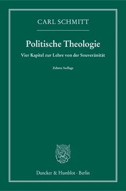 Abbildung von Schmitt | Politische Theologie | 10. Auflage | 2015 | beck-shop.de