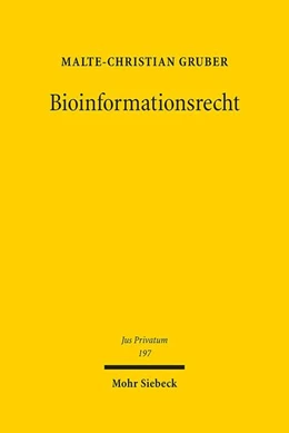 Abbildung von Gruber | Bioinformationsrecht | 1. Auflage | 2015 | 197 | beck-shop.de