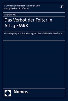 Abbildung von Pösl | Das Verbot der Folter in Art. 3 EMRK | 1. Auflage | 2015 | beck-shop.de