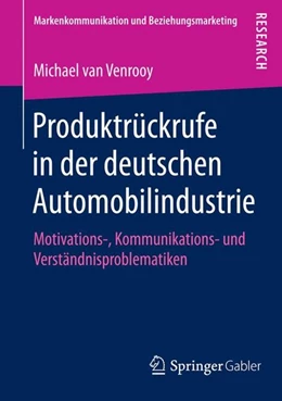 Abbildung von Venrooy | Produktrückrufe in der deutschen Automobilindustrie | 1. Auflage | 2015 | beck-shop.de