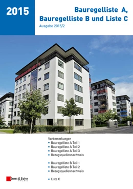 Abbildung von Bauregelliste A, Bauregelliste B und Liste C | 1. Auflage | 2015 | beck-shop.de