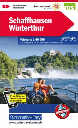 Abbildung von KuF Schweiz Radkarte 01 Schaffhausen - Winterthur 1 : 60 000 | 3. Auflage | 2015 | beck-shop.de