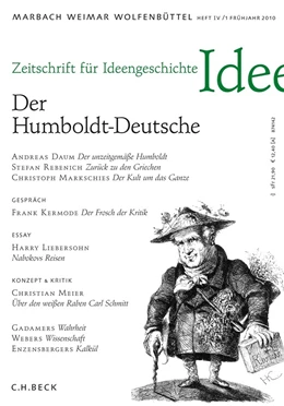 Abbildung von Zeitschrift für Ideengeschichte Heft IV/1 Frühjahr 2010: Der Humboldt-Deutsche | 1. Auflage | 2015 | beck-shop.de