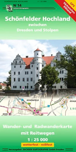 Abbildung von Schönfelder Hochland zwischen Dresden und Stolpen 1 : 25 000 | 8. Auflage | 2016 | beck-shop.de