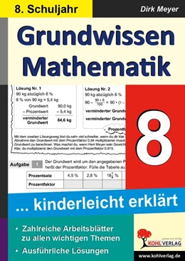 Abbildung von Meyer | Grundwissen Mathematik / Klasse 8 | 1. Auflage | 2015 | beck-shop.de