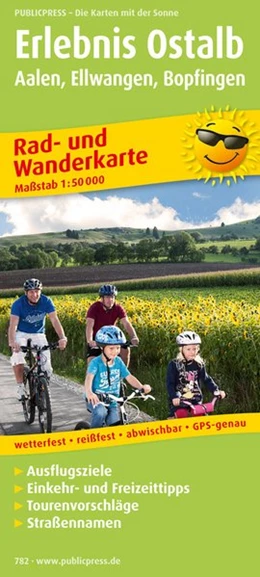 Abbildung von Rad- und Wanderkarte Erlebnis Ostalb Aalen, Ellwangen, Bopfingen 1 : 50 000 | 1. Auflage | 2020 | beck-shop.de