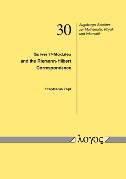 Abbildung von Zapf | Quiver D-Modules and the Riemann-Hilbert Correspondence | 1. Auflage | 2015 | 30 | beck-shop.de