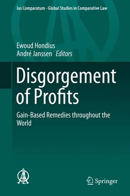 Abbildung von Hondius / Janssen | Disgorgement of Profits | 1. Auflage | 2015 | beck-shop.de