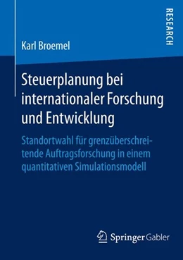 Abbildung von Broemel | Steuerplanung bei internationaler Forschung und Entwicklung | 1. Auflage | 2015 | beck-shop.de